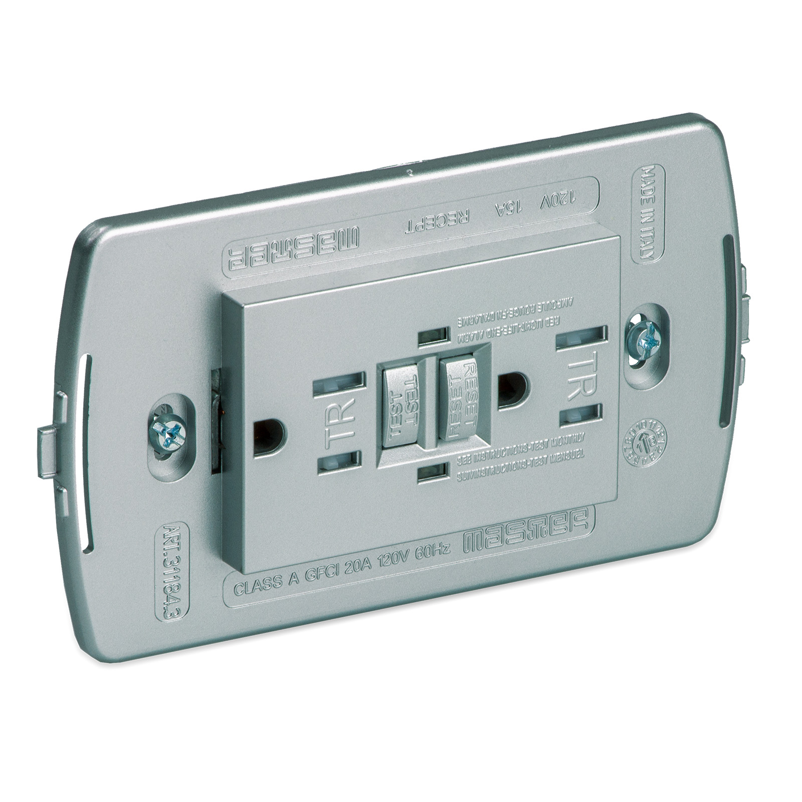 Pr.AMER.GFCI 15A 127V c/Sicur. UL2015