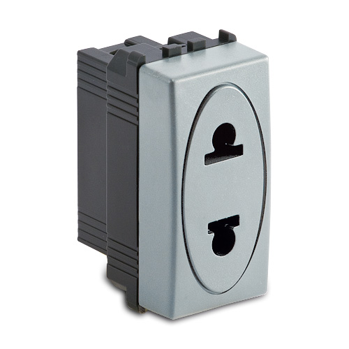 STEEL Presa 2P16A 250V EUROAMER.D.4.8