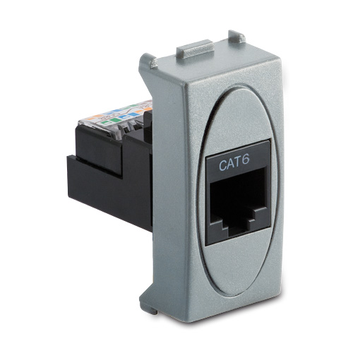STEEL Presa RJ45 Cat.6 Non Schermata