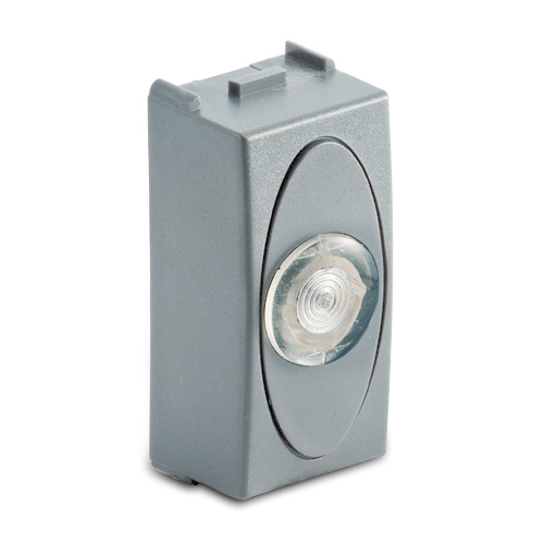STEEL Portalamp.Spia BIANCA 230V~