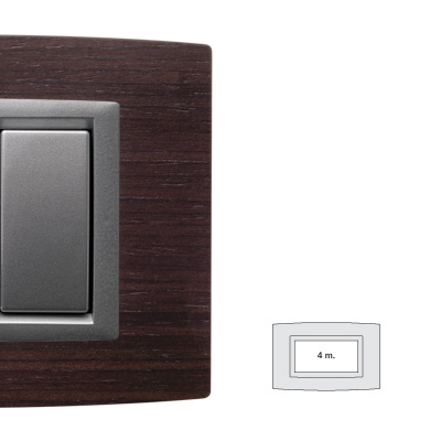 STEEL placca Vitra LEGNO NOCE 4 posti