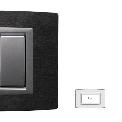 STEEL placca pietra ARDESIA 4 posti