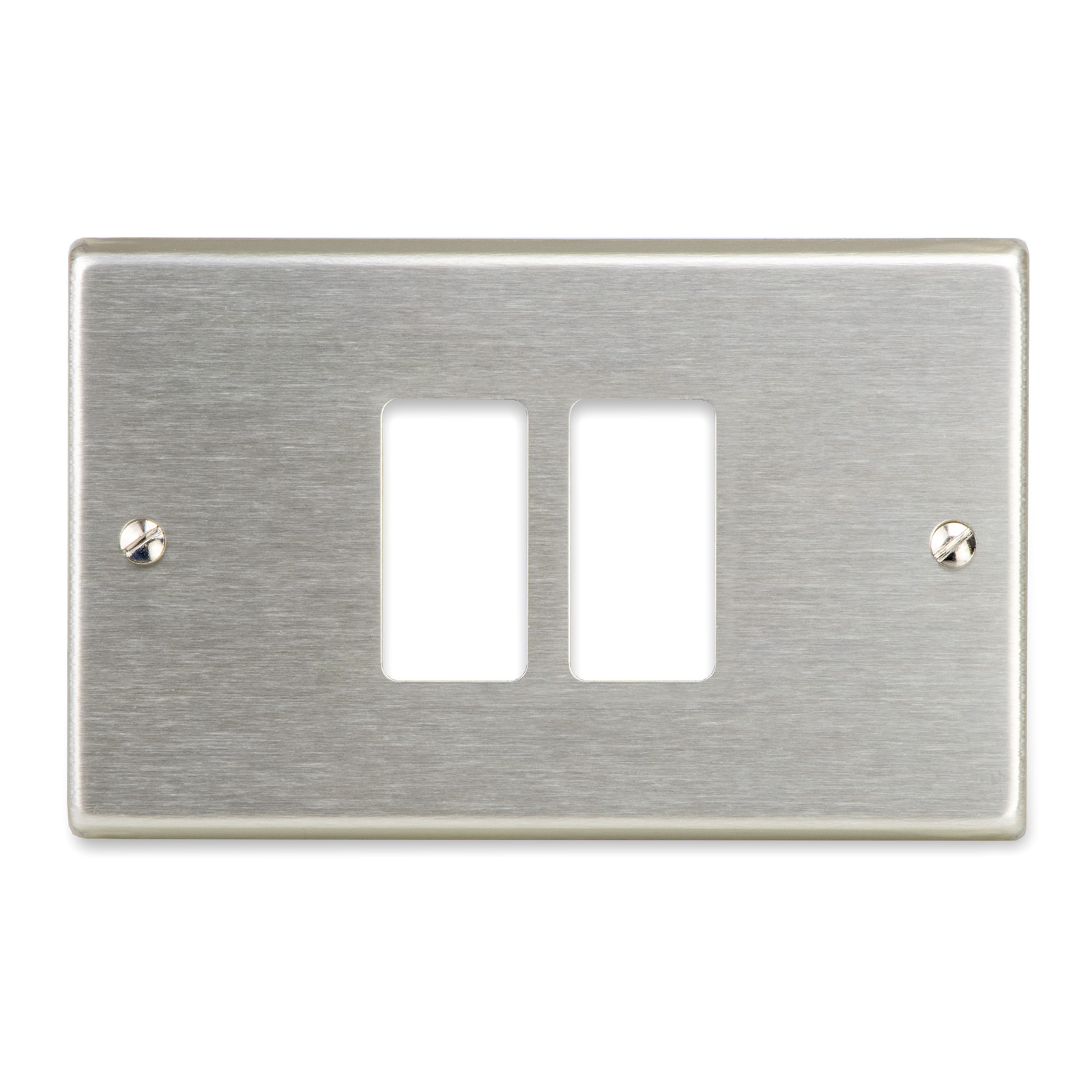Placca paglierino 2 F.Scat.Tonda