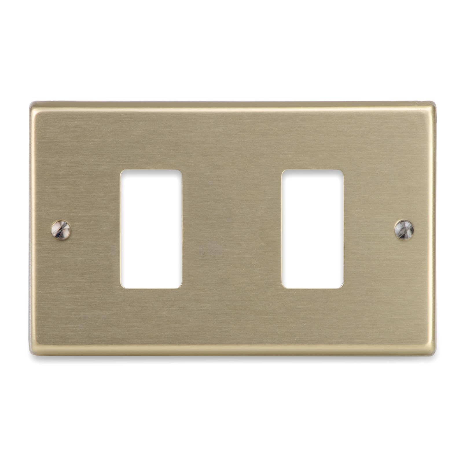 Placca oro 2 fori VIMAR 8000