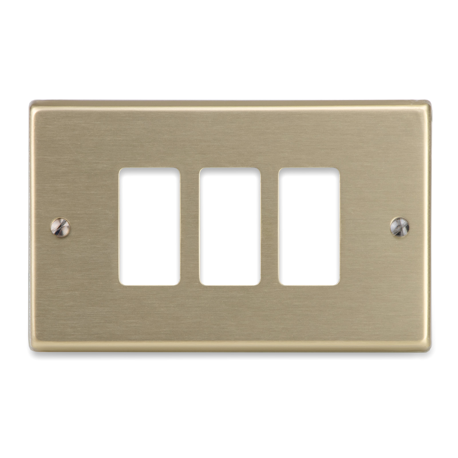Placca oro 3 fori VIMAR 8000