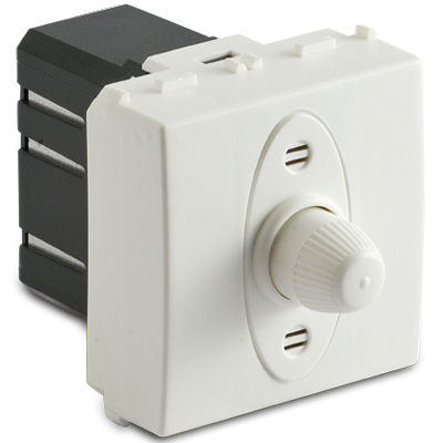 Dimmer Res.Rotativo 500W Int.2Mod.BIANC