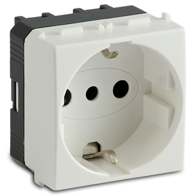MODO Presa P30 Schuko 2P+T 16A BIANCO