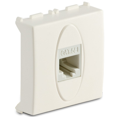 MODO Presa RJ45 Plug 8-8 2Mod.BIANCO