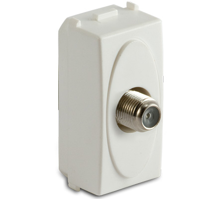 MODO Presa coax tipo SAT 75 ohm BIANCO
