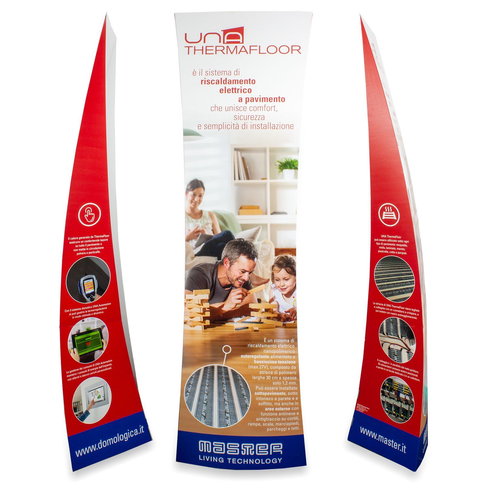 Totem cartone ThermaFloor 200x60 montato