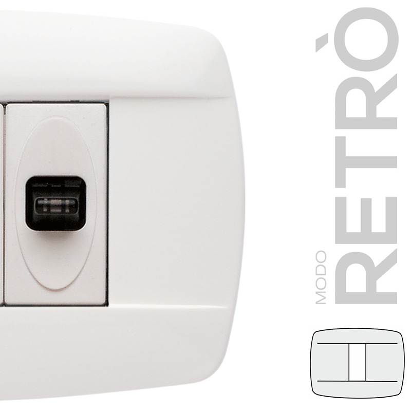 MODO RETRÒ 3 mod. 1 Posto BIANCO
