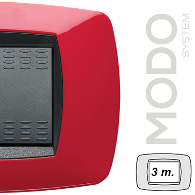 MODO Placca 3 Posti ROSSO