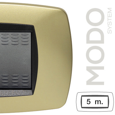 MODO Placca 5 Posti OTTONE OPACO