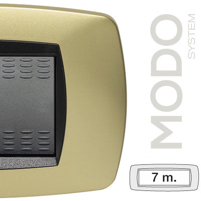 MODO Placca 7 Posti OTTONE OPACO