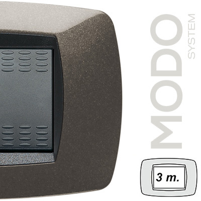MODO Placca 3 Posti GRIGIO ANTRACITE