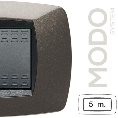 MODO Placca 5 Posti GRIGIO ANTRACITE