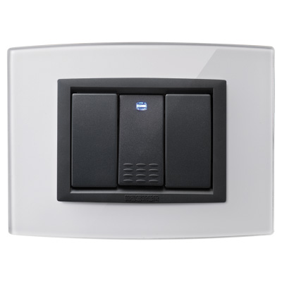 MODO GRIS placa 3mód. Vitra Vidrio hielo