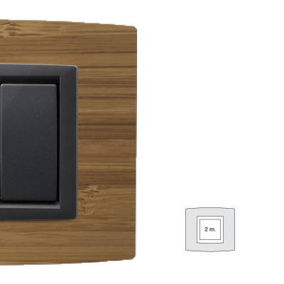 Grey MODO Vitra 2 mod. frame Bamboo wood