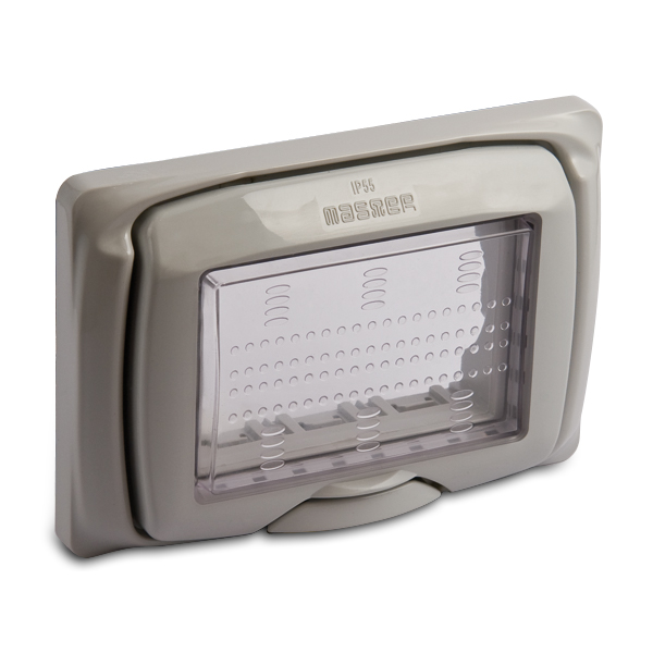 SUB Placca protet.IP55 3P. GRIGIA