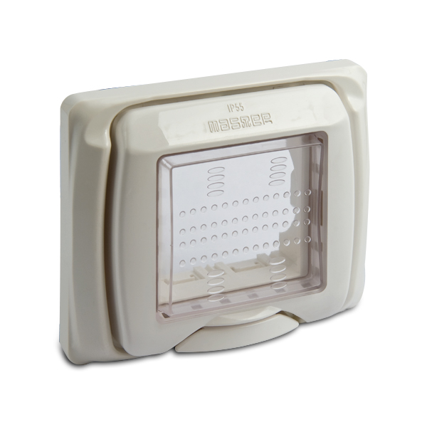 SUB Placca protet.IP55 2P.BIANCA