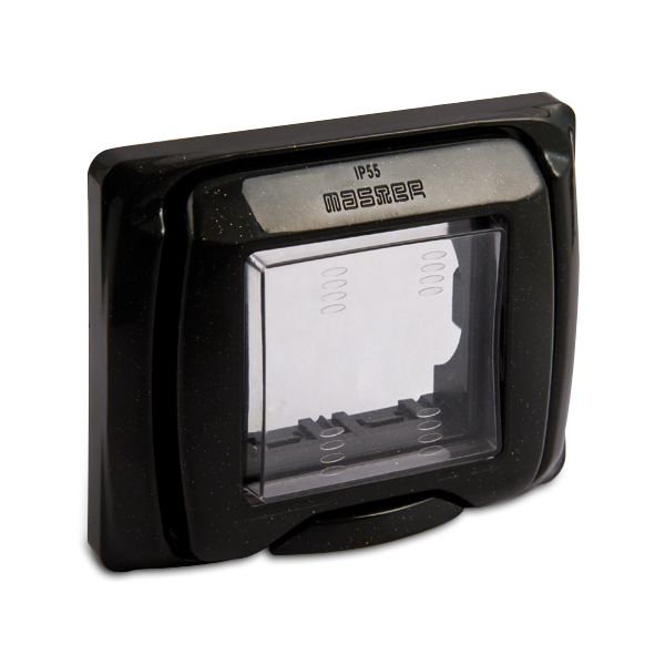 SUB Placca protet.IP55 2P.ANTRACITE