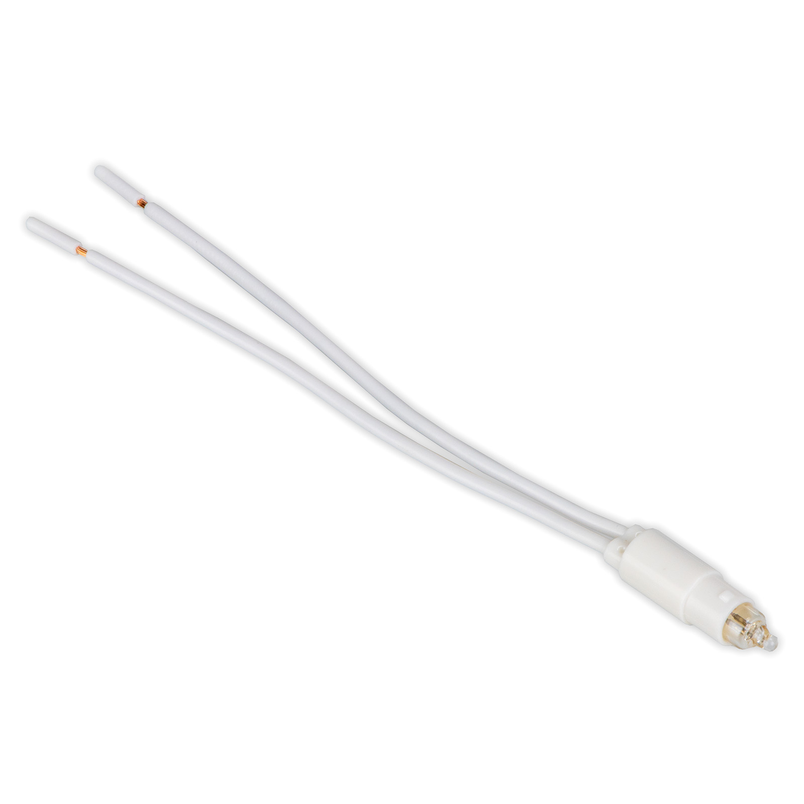 Lampada spia 230V ambra cavo mm.100
