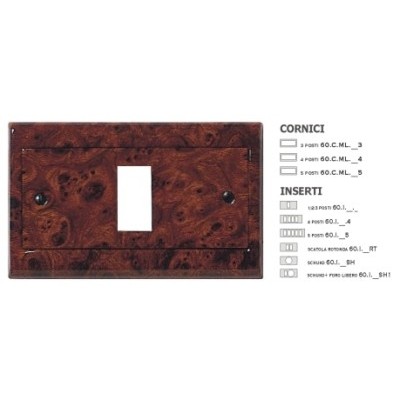 Cornice Metal.Radica Semiopaco 5 Posti