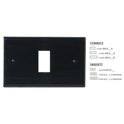 Inserto ABS Nero 1 Foro