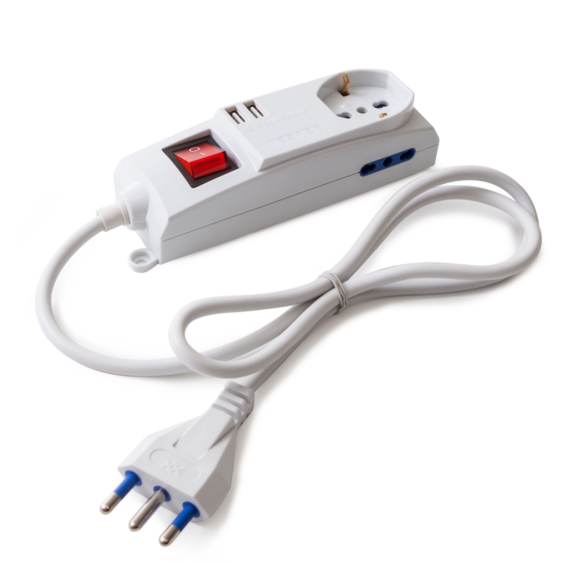 Mult.Universali+2 USB Cavo M.1.2 c.int.