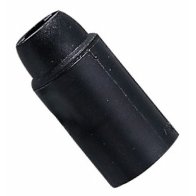 Portalampada E14 liscio Nero