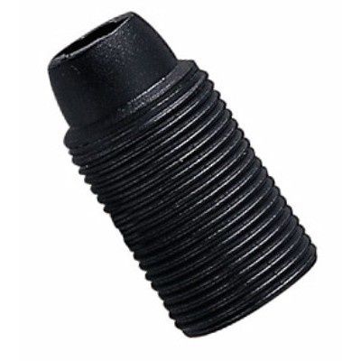 Portalampada E14 filettato Nero