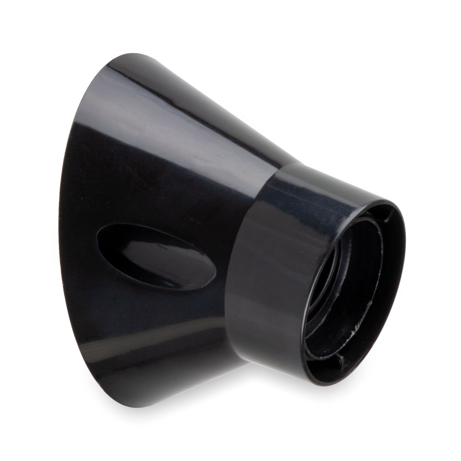 Portalampada E27 Base inclinata Nero