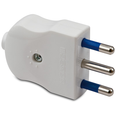 Spina COMPACT S17 2 poli+T 16A Bianca