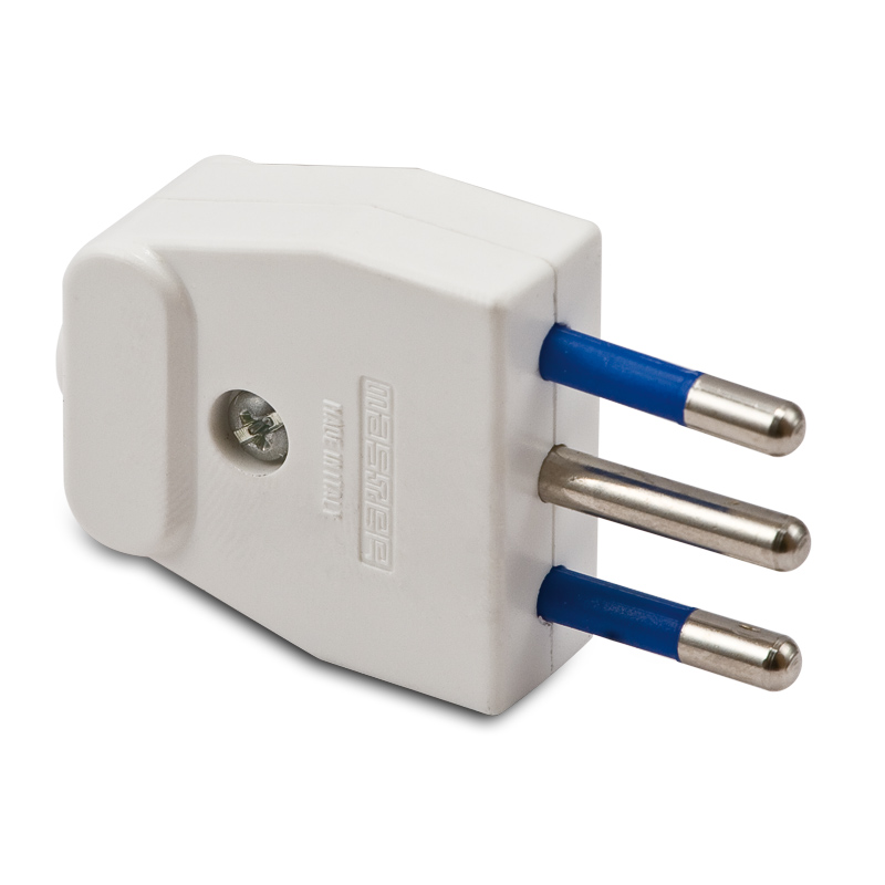 Spina S11 2 poli+T 10A Bianca