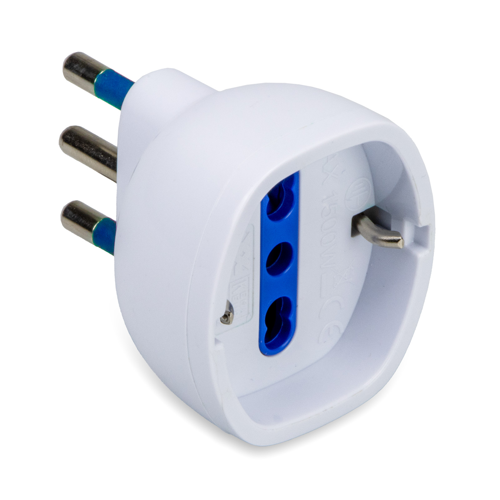 16A 2P+E adaptor P40 White