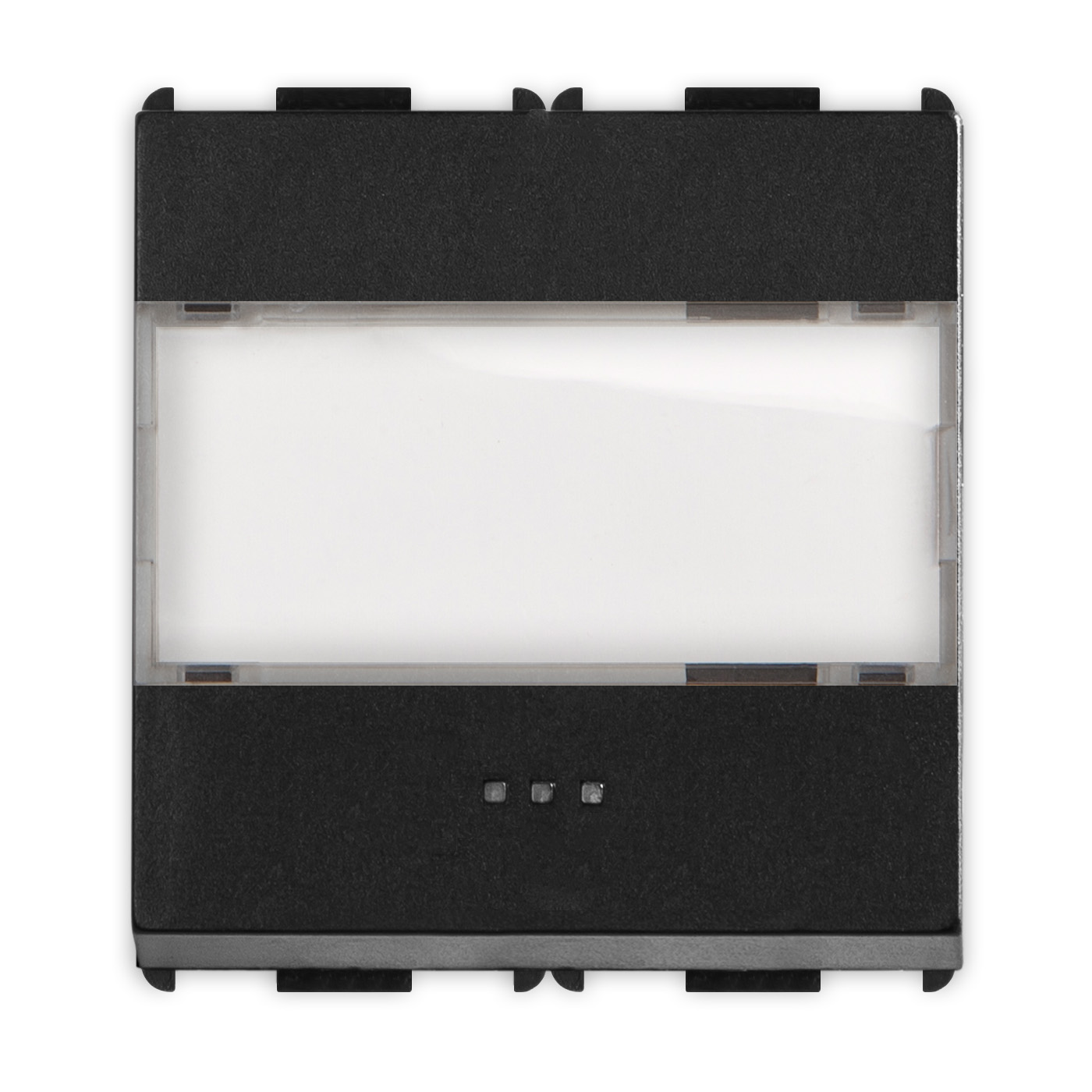 PIXIA Pulsante Portanome 1P 10A Blackbo.