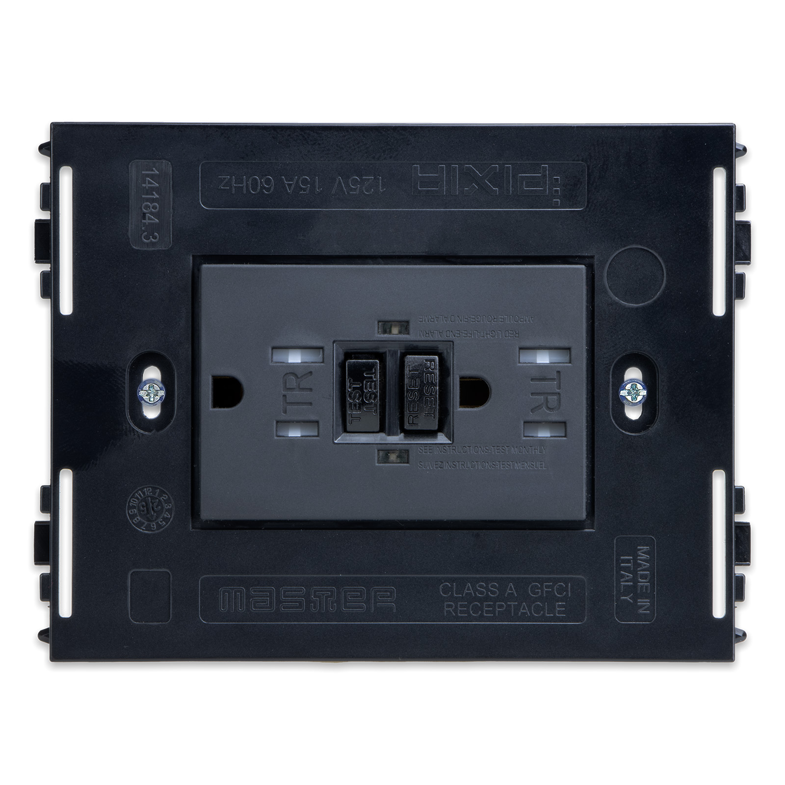Double American socket with GFCI 15A w/S