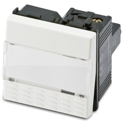 Pulsante Portanome MIX 1P 16A 2 moduli
