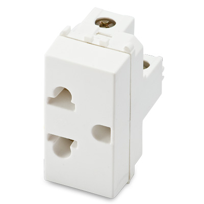 Presa Euroamericana MIX 2P+T 16A 250V