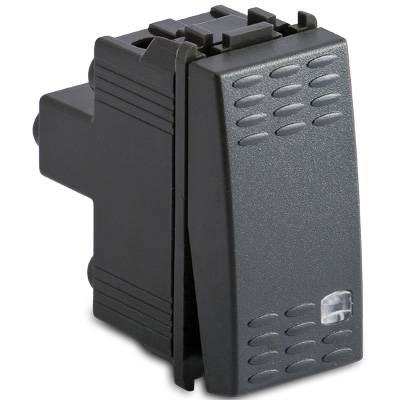 Deviatore 1P illuminab. 16AX MODO GRIGIO