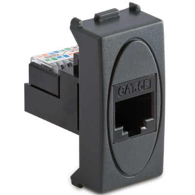 Presa RJ45 Plug 8-8 Cat.5e MODO GRIGIO