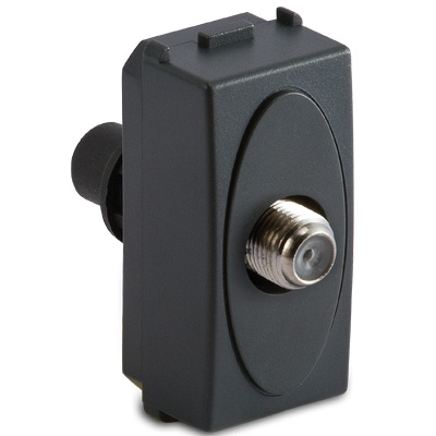 Presa TV/SAT tipo F 75 ohm, MODO GRIGIO
