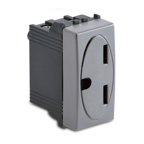Presa americana 2P+T Laterale 15A 250V