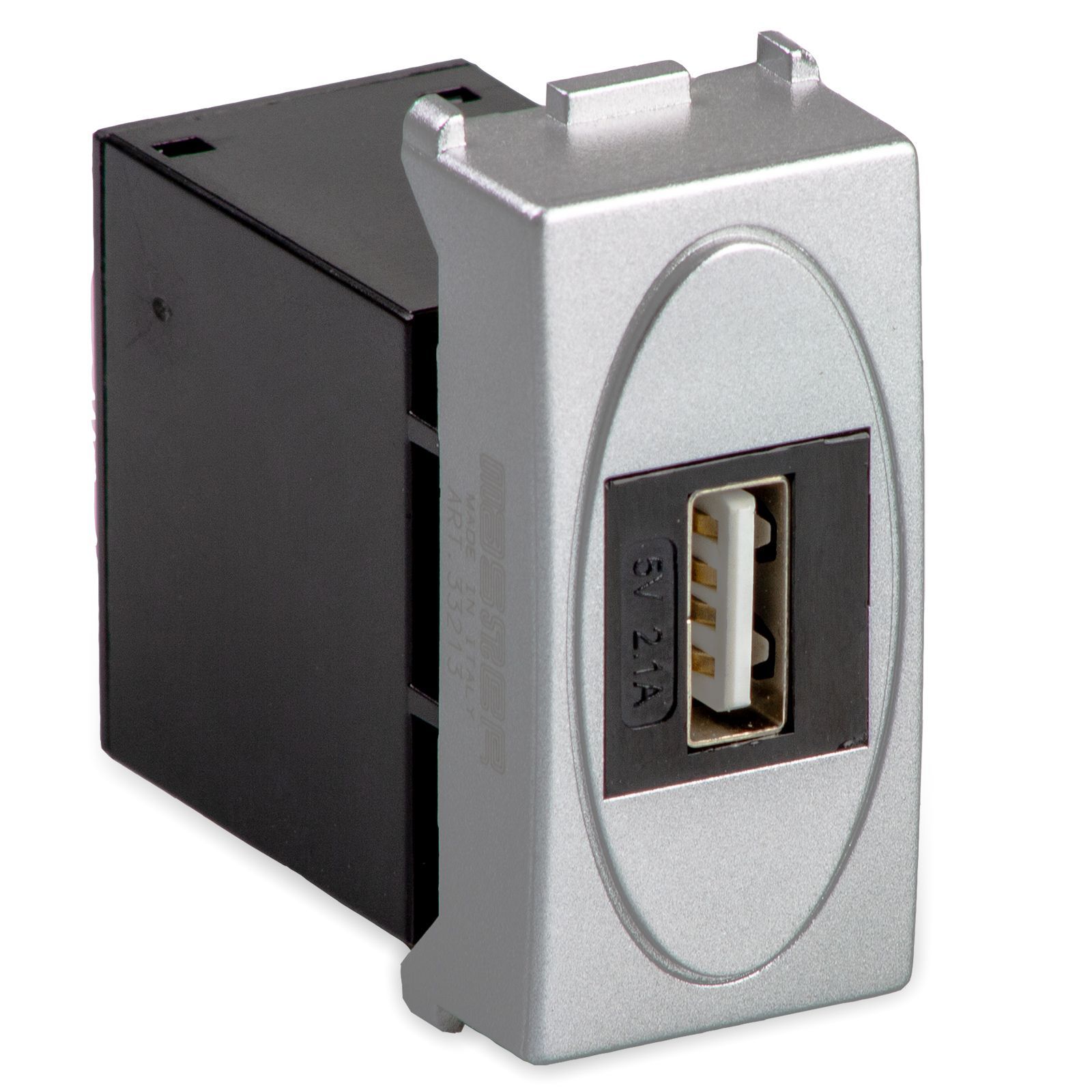 Alimentatore USB 5V 2.1A STEEL