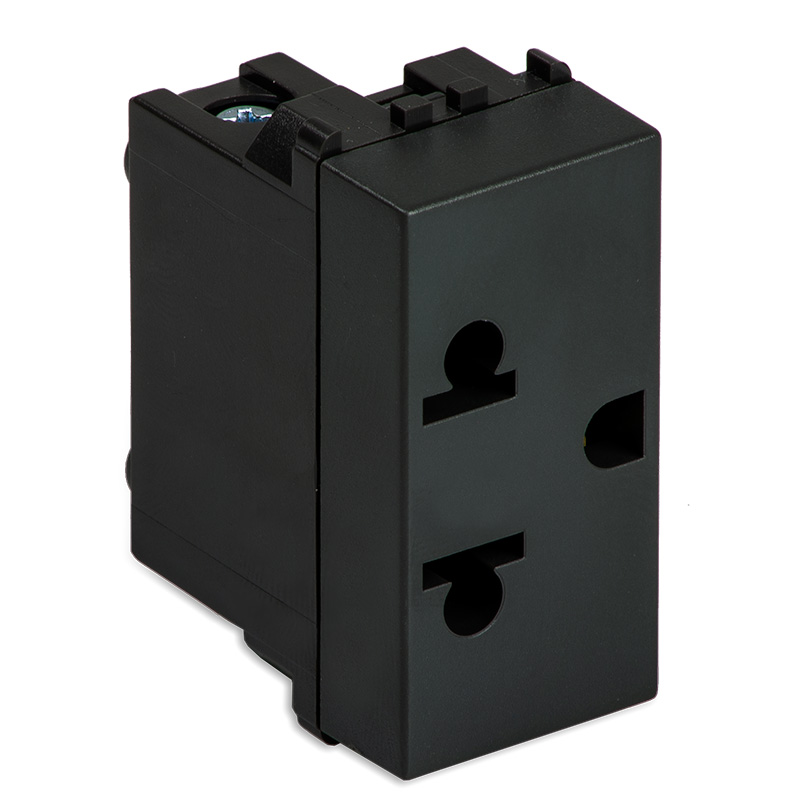 INK Presa Euroameric. 2P+T 16A 250V nero