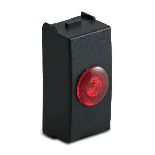 INK Portalamp.Spia ROSSA 127V~, nero