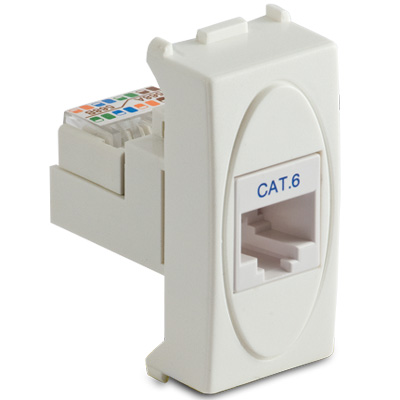 Presa RJ45 Cat.6 UTP MODO BIANCO