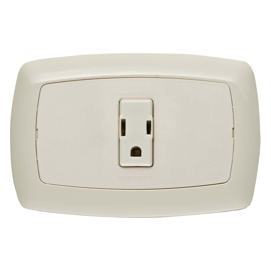 Horizontal Amer.socket 2P+earth 15A 127V