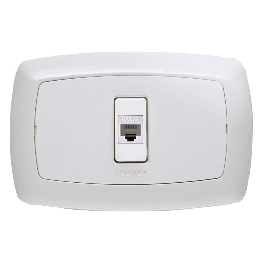 Or.Pr.Telefono RJ45 Plug 8-8 Cat.5E Bian