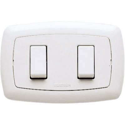 Or.2 Interruttori Unipo.16AX 250V Bianco